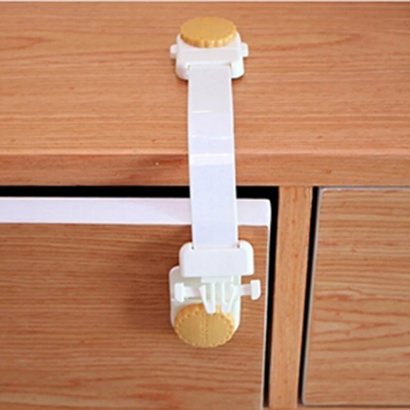 

Children Drawer Door Locks Infant Cabinet Cupboard Protection Tools Baby Safety Gate Products Newborn Care Cabinet Locks Straps