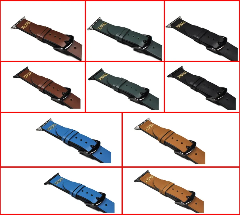 Ремешок из натуральной кожи для Apple watch 42 мм 38 мм 44 мм 40 мм correas iwatch series 4 3 2 1 ремешок для часов браслет наручные часы ремень