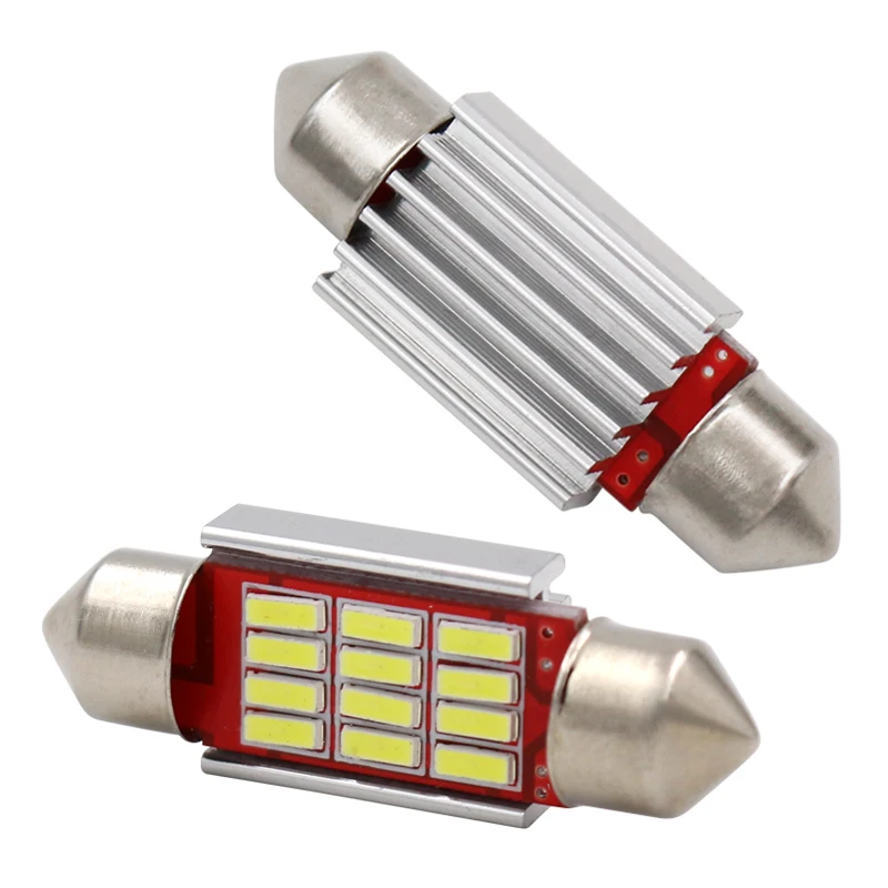 Светодиодная лампа CANBUS 12 SMD 4014 для салона автомобиля 31/36/39/41 мм В постоянного тока 1