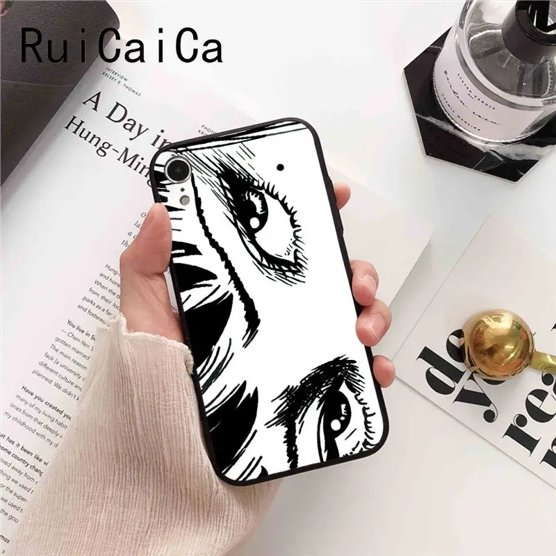 Ruicaica Мультяшные глаза Tomie Comic Красочный милый чехол для телефона iPhone X XS MAX 6 S 7 plus 8
