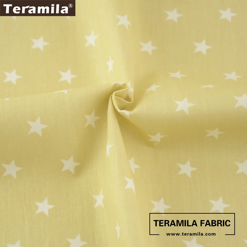 Teramila новая яркая звезда Печатный дизайн 100% хлопок саржа для шитья Лоскутная