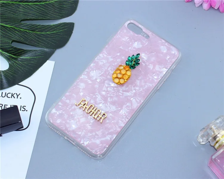 DIY Чехол для мобильного телефона, декоративные аксессуары, алмазные ананасы, клубники, наклейки для мобильного телефона