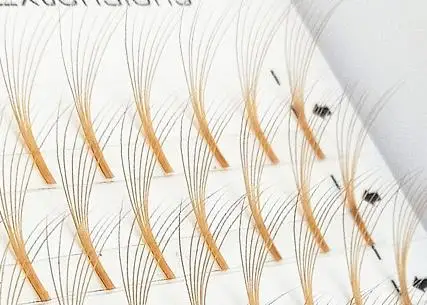 Новый карамельный цвет 0 07 грубая Толстая линия прививки накладные ресницы 7