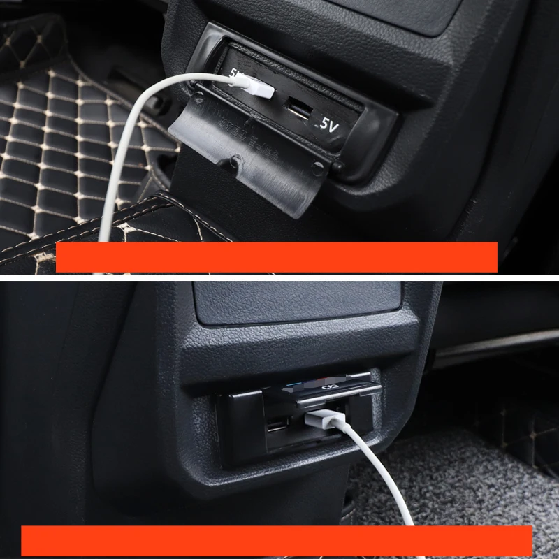 Для Tiguan второго поколения- Автомобильный задний USB Анти-защита от ударов чехол для автомобиля украшение интерьера аксессуары для автомобиля Стайлинг