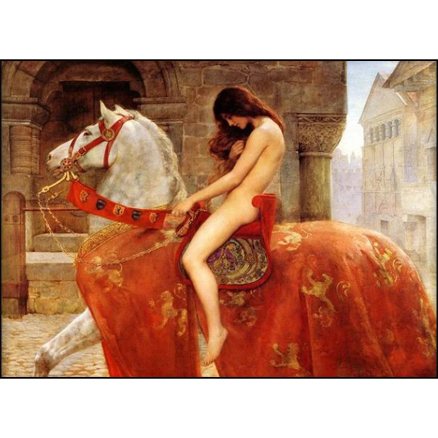 Картина маслом Lady Godiva из Англии алмазная 5d картина страз мозаика вышивка