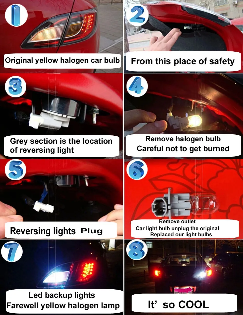 TRICOLOUR 500x T5 5050 1 SMD СВЕТОДИОДНЫЙ Клин для лампочек база приборных панелей