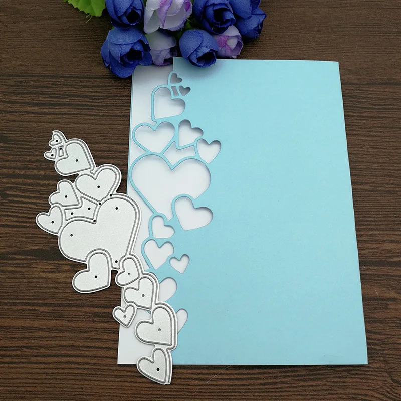 

Heart Lace Edge Frame Metal Cutting Dies Stencils For DIY Scrapbooking Decorative Embossing Handcraft Die Cutting Template