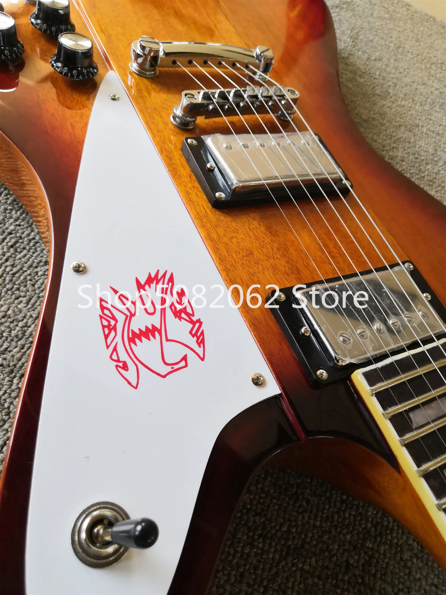 На заказ Sunburst Fire bird электрогитара HH звукосниматели хромовые аппараты. Индивидуальные! Y-15