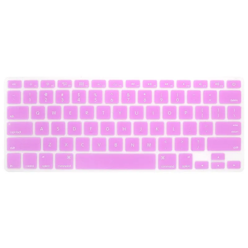 Цветной силиконовый защитный чехол для клавиатуры Macbook 13 &quot15&quot Air Pro