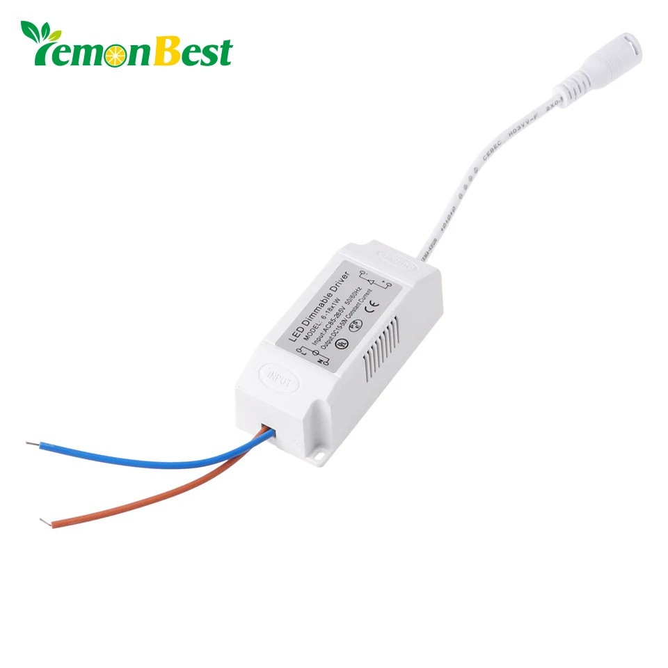 Lemonbest 6 18x1W светодиодный светильник с регулируемой яркостью AC 85 265 в DC 15 50 широко