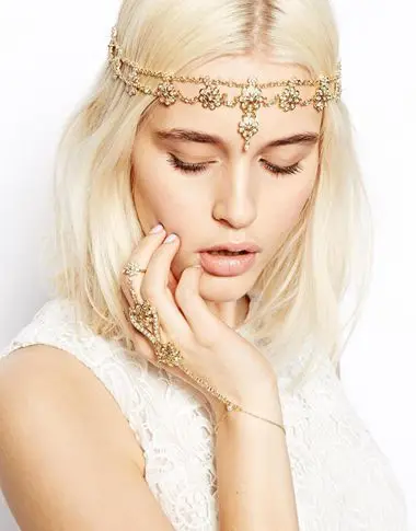2018 Pearl Tassel Flower Stretch Headband Hair Band Wedding Accessories Crystal Bridal Hair Accessories Head Chain Hair Jewelry
