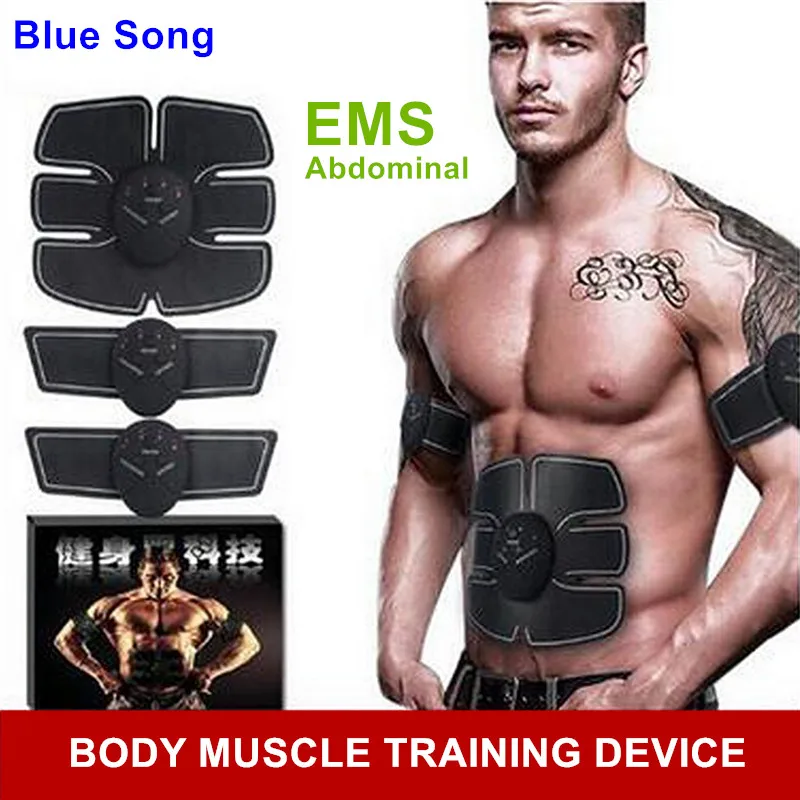 Электрический тренажер мышц брюшного массаж тела Fit Training EMS Тренировка пресса для