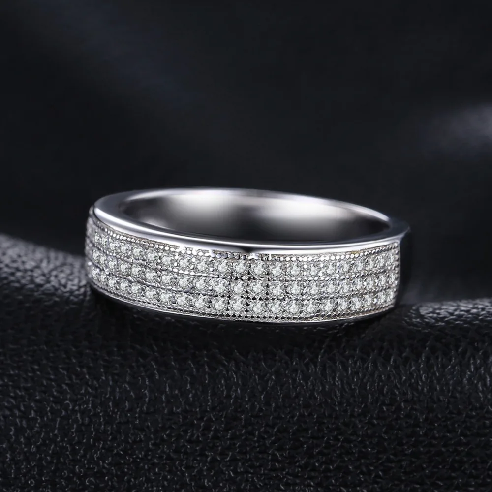 JewelryPalace Anniversary Channel Set Wedding Band Eternity Ring 925 Sterling Silver Accessories Brand New Jewelry For Women | Украшения и