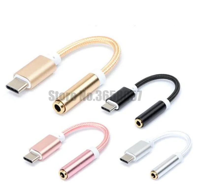200 шт Type C разъем для наушников кабель Переходник USB на 3 5 мм с разъемом подачи