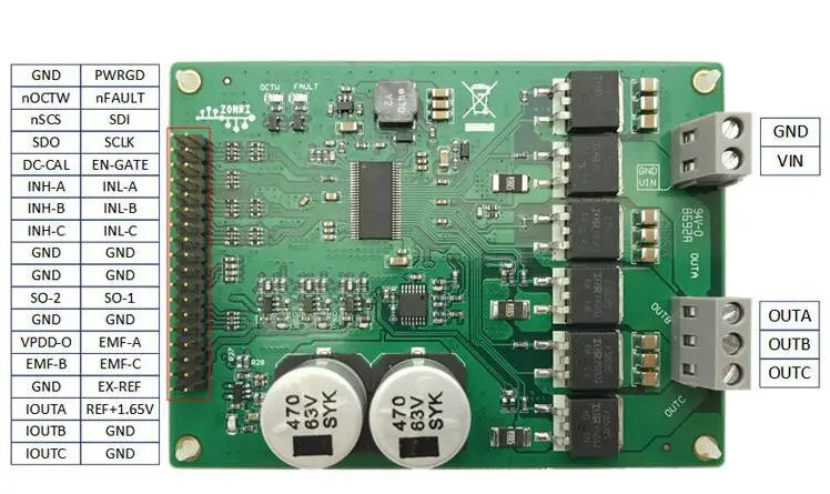 DRV8301 модуль привода двигателя высокой мощности ST FOC векторное управление BLDC бесщеточный/PMSM привод