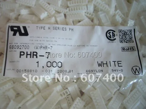 

PHR-7 CONN HOUSING PH 7POS 2MM WHITE Connectors terminal housing