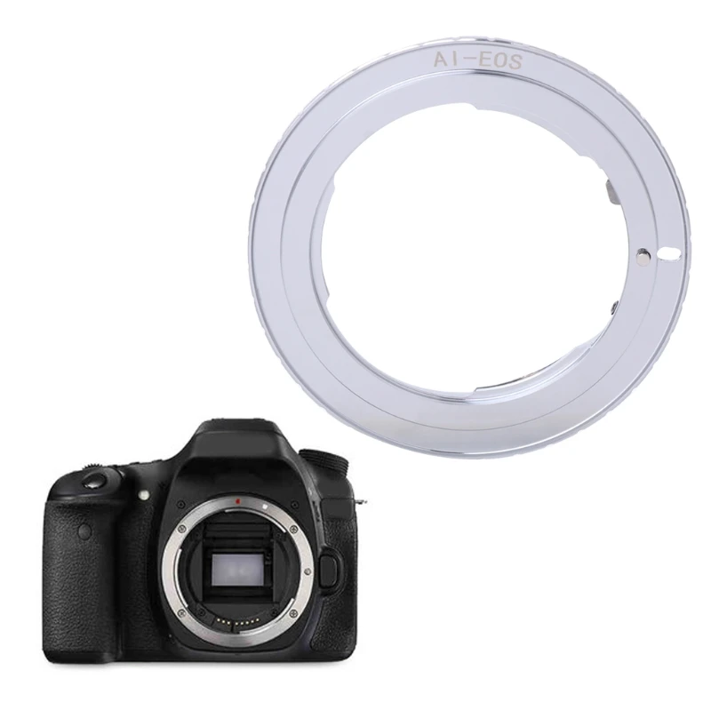 

New AI-EOS Adapter for Nikon AI AI-S F Lens to Canon EF For EOS Camera AF Confirm Ring