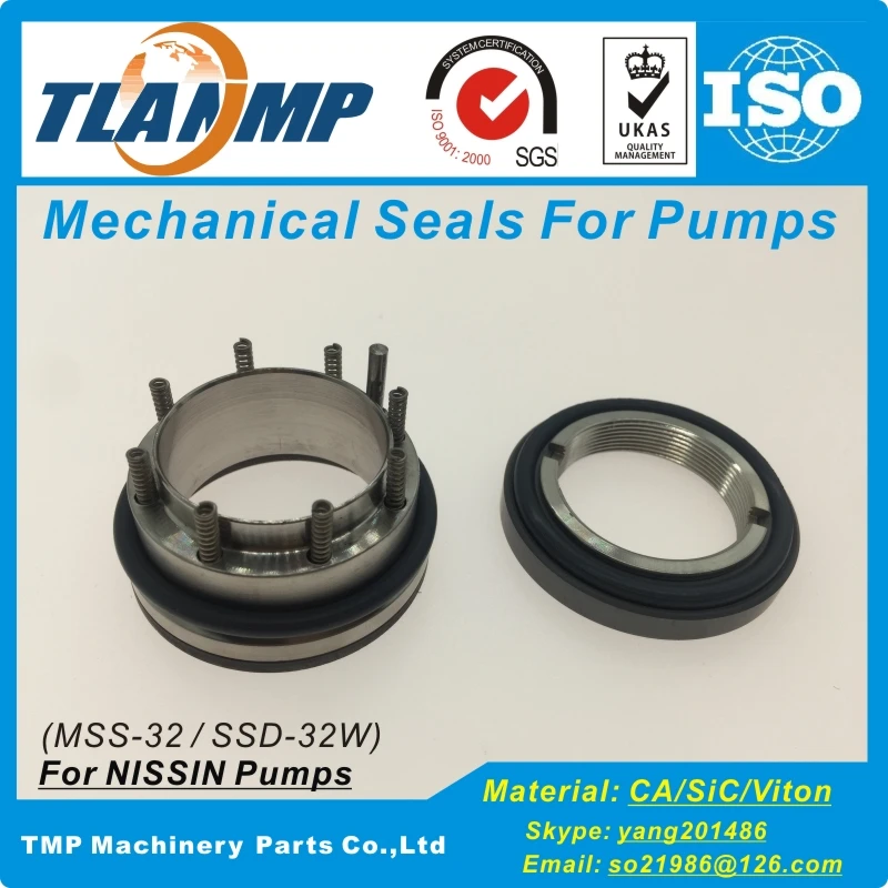 MSS 32 SSD 32W TLANMP механические уплотнения для размера вала мм NISSIN санитарные насосы