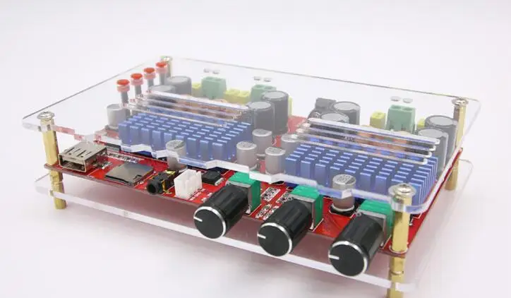 TDA3116 2 1 канальная Плата усилителя сабвуфера Bluetooth 2*60 Вт + 100 Мощный стерео аудио