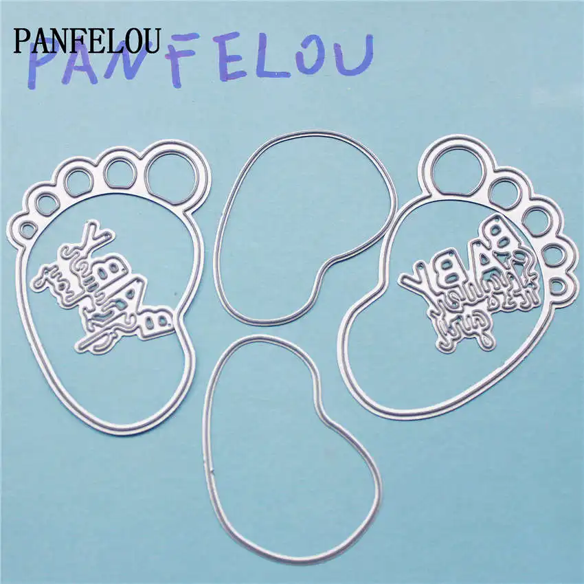 PANFELOU детские ножки металлические штампы для скрапбукинга рукоделия свадьбы