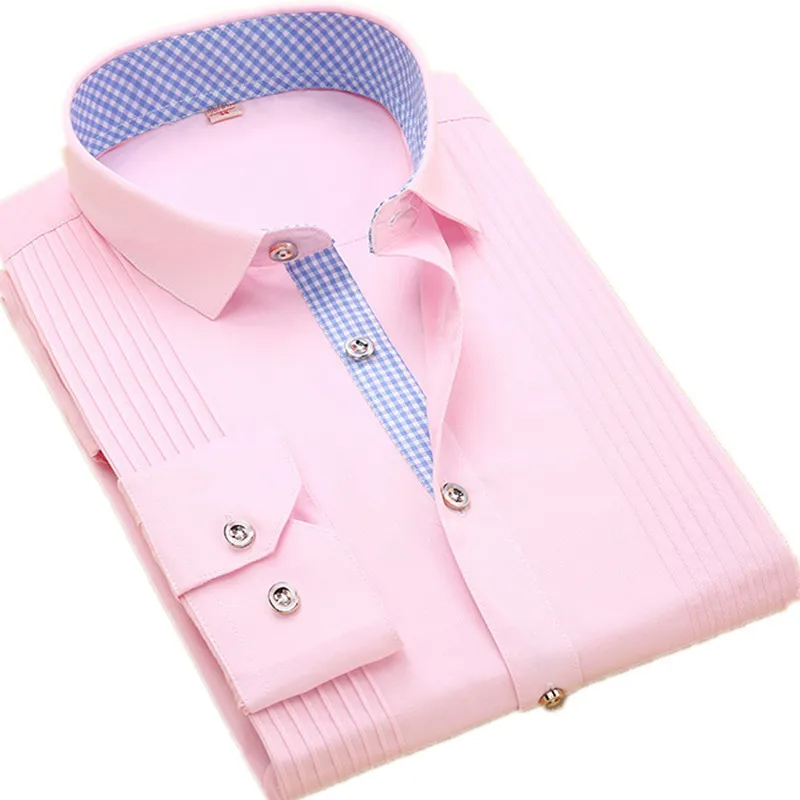 Мужские классические рубашки черные белые с длинным рукавом|mens dress shirts|quality mens