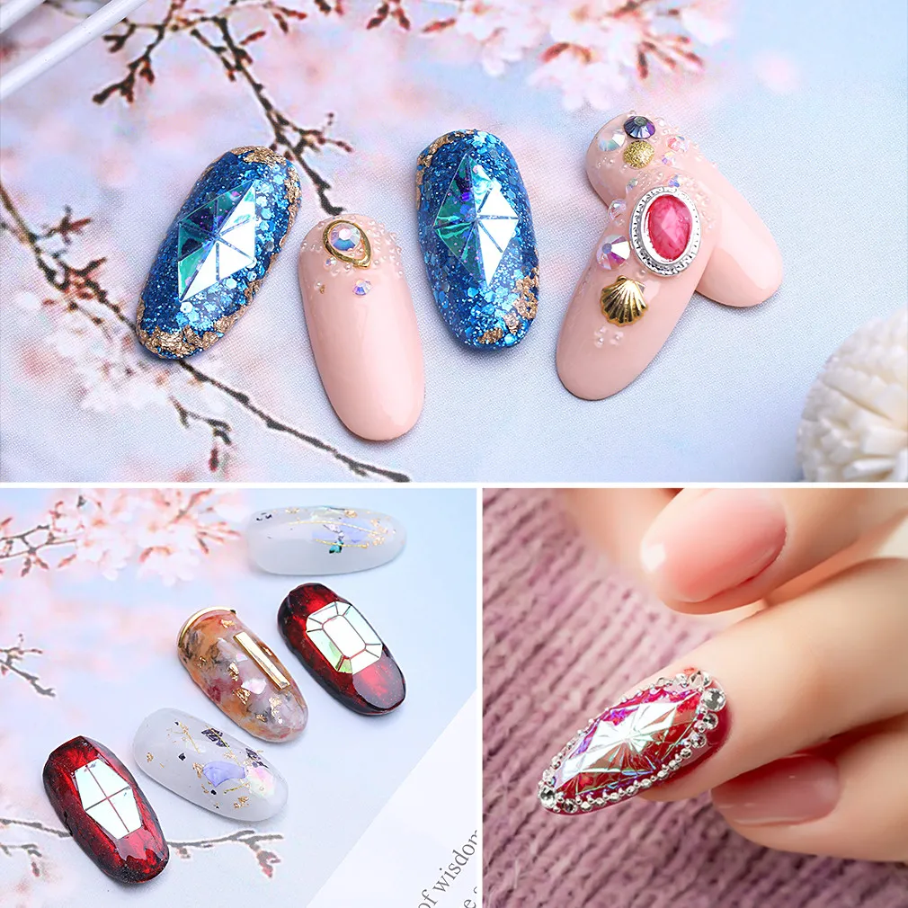 4 шт. переводные наклейки для ногтей с бриллиантами|Стикеры и наклейки| |