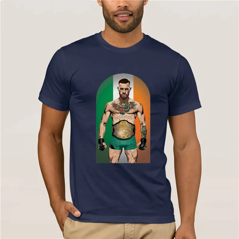 Мужская футболка бренд Conor Mcgregor забавная витражная серия McGregor крутая модная