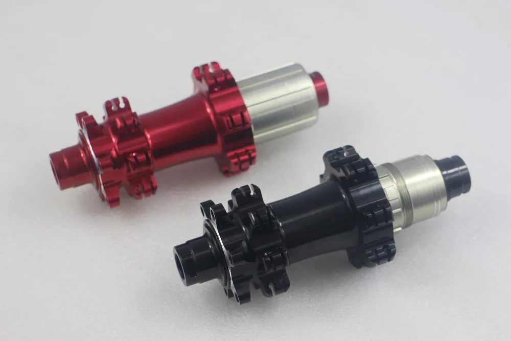 Задние ступицы M42 28 отверстий MTB XC AM 142 мм X12 Powerway прямые черные красные SHN 11s XD 12s XDR