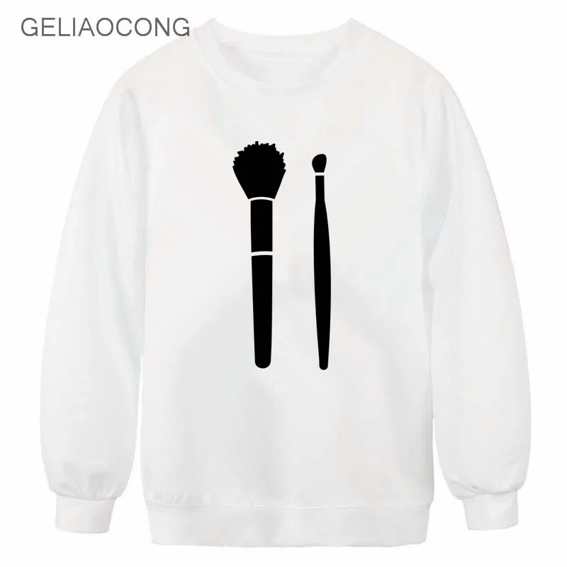 Geliaocong 2017 Губная помада яркие оленей пейзаж Птица Женщины кофты sudaderas Harajuku moletom