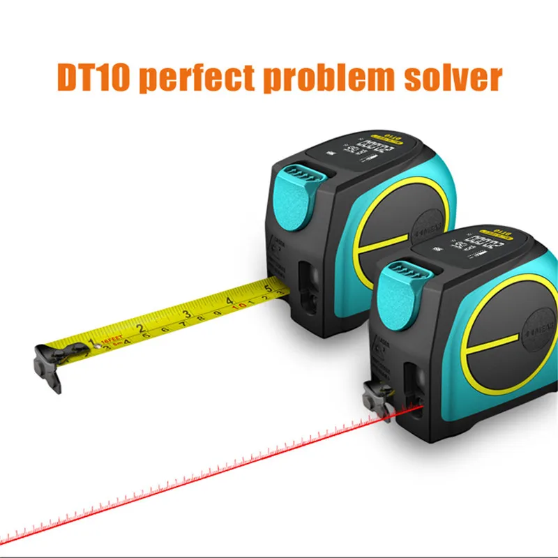 Mileseey DT10 2-in-1 Digital Laser Measure with LCD Display Measuring tape Rangefinder measure laser 20m/40/60m meter | Инструменты