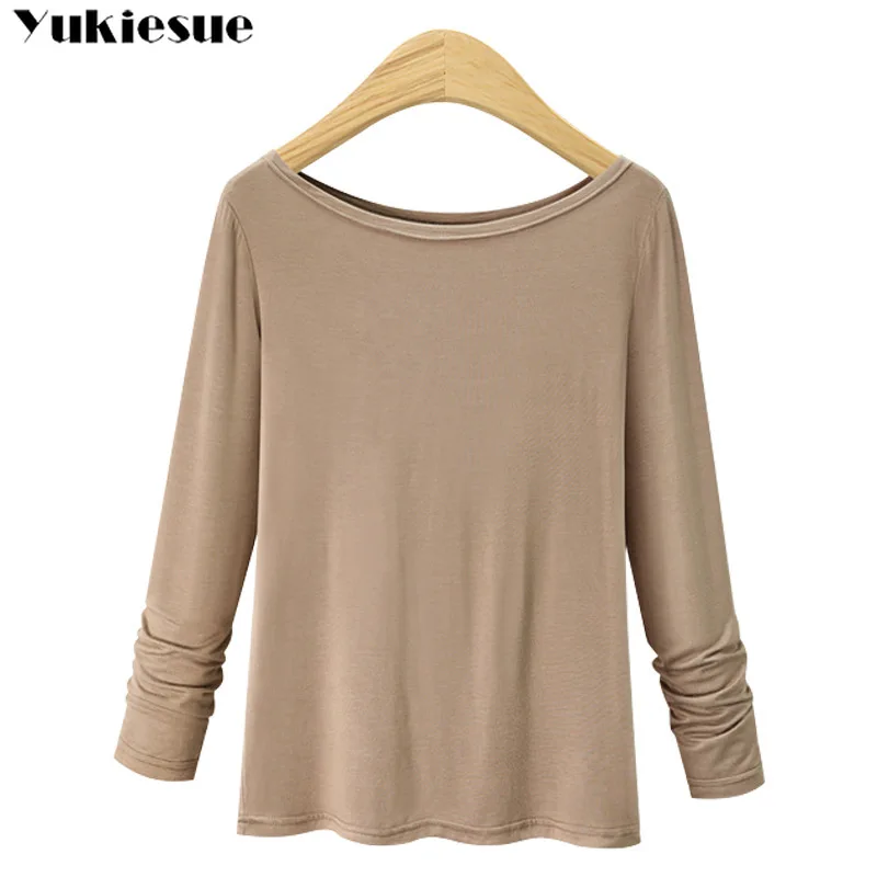 Лето 2019 женская футболка топ с длинным рукавом футболки для женщин женские топы