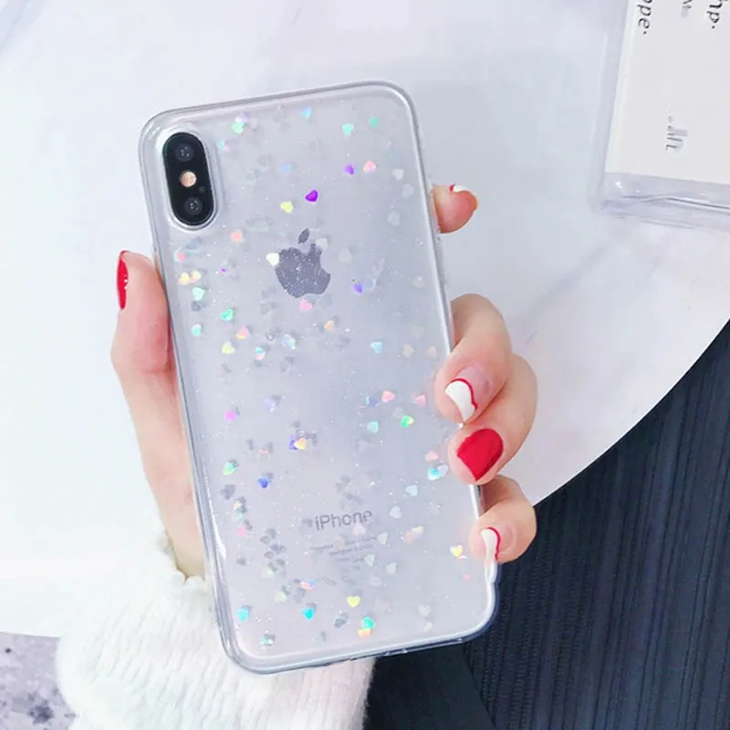 clear love Для iphone 11 XS MAX XR X iphone 7 8 plus чехол XSmax прозрачный чехол со звездой чехол для iphone 6 s 6s plus iphone 8 plus 10 чехол XR - Цвет: clear love