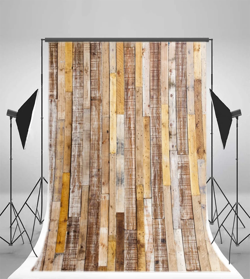 Laeacco Wood Board Faded Plank Texture Grunge Portrait Photography Backgrounds Customized Backdrops For Photo Studio | Электроника