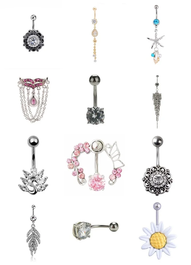 2019 новые женские пупка кольца сексуальное пирсинг длинные висячие серьги Модные