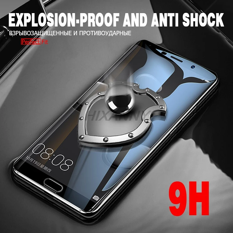 Закаленное Стекло для huawei Коврики 10 Lite полное покрытие 5D изогнутый край Экран