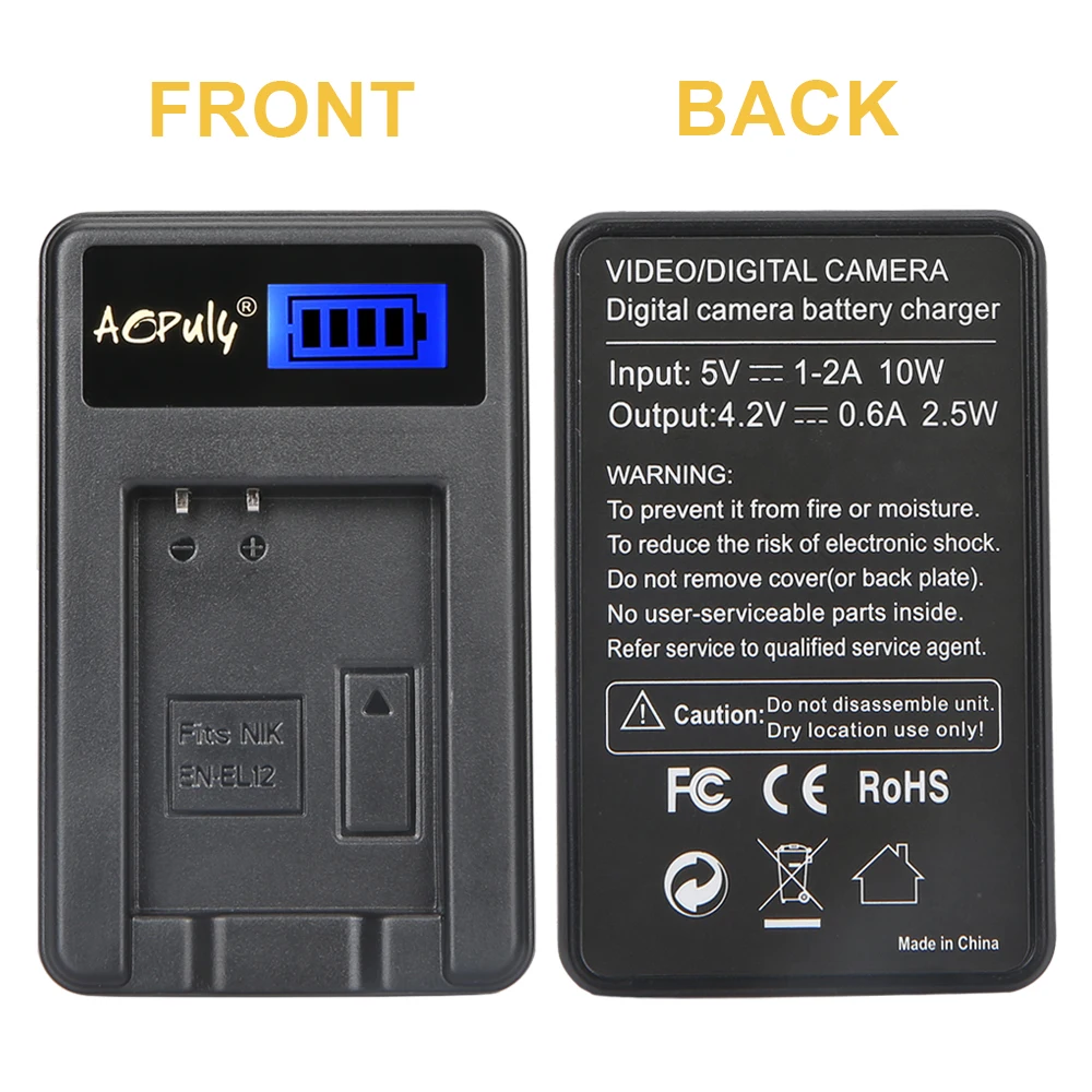 2 шт. зарядное устройство USB с ЖК дисплеем и аккумулятором для Nikon COOLPIX S9100 S9200 S9050 P300