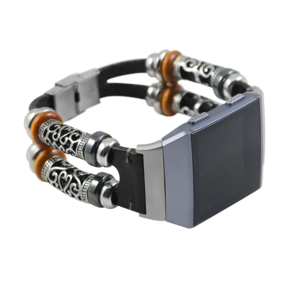 Новинка модный сменный кожаный ремешок для браслета Fitbit Ionic|wristband strap|bracelet