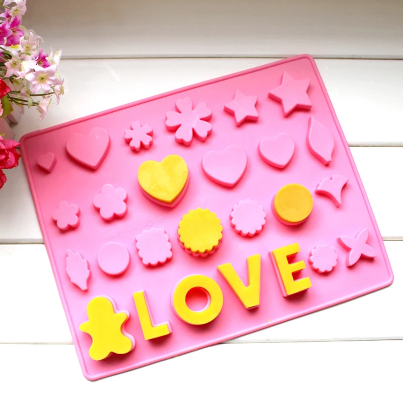silicone letter molds Cake Decorating Tools Flowers English words Silicone Mold Pastry Accessories tools Fondant Chocolate | Дом и сад