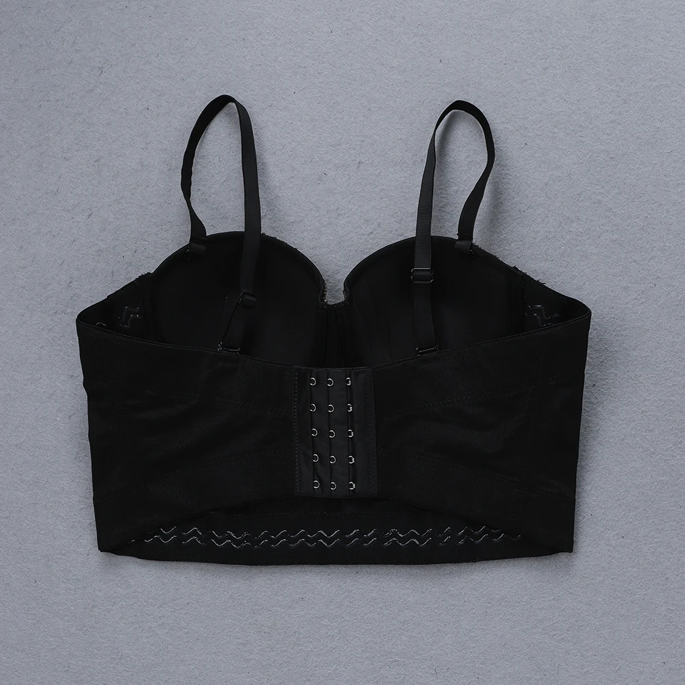 Женский укороченный топ с бусинами эластичный облегающий длинными