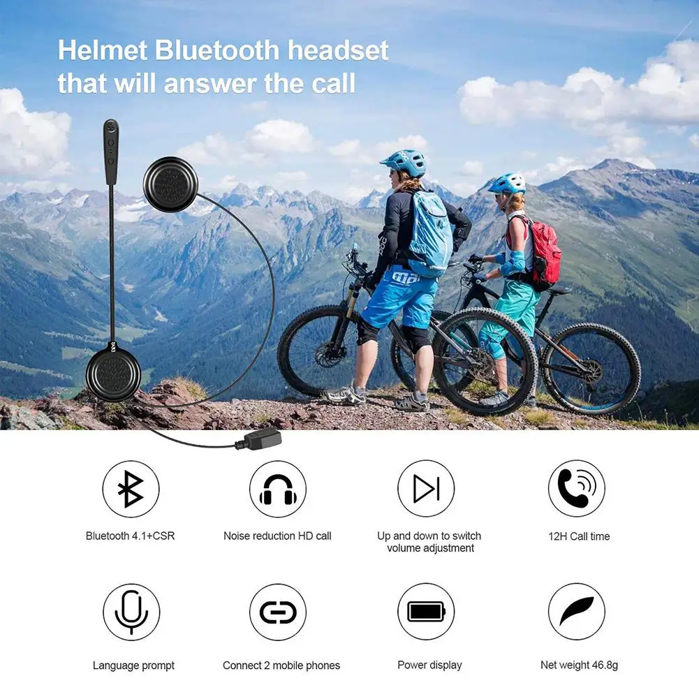 Acekool E1 мотоциклетный шлем Bluetooth гарнитура Интерком динамики наушники системы