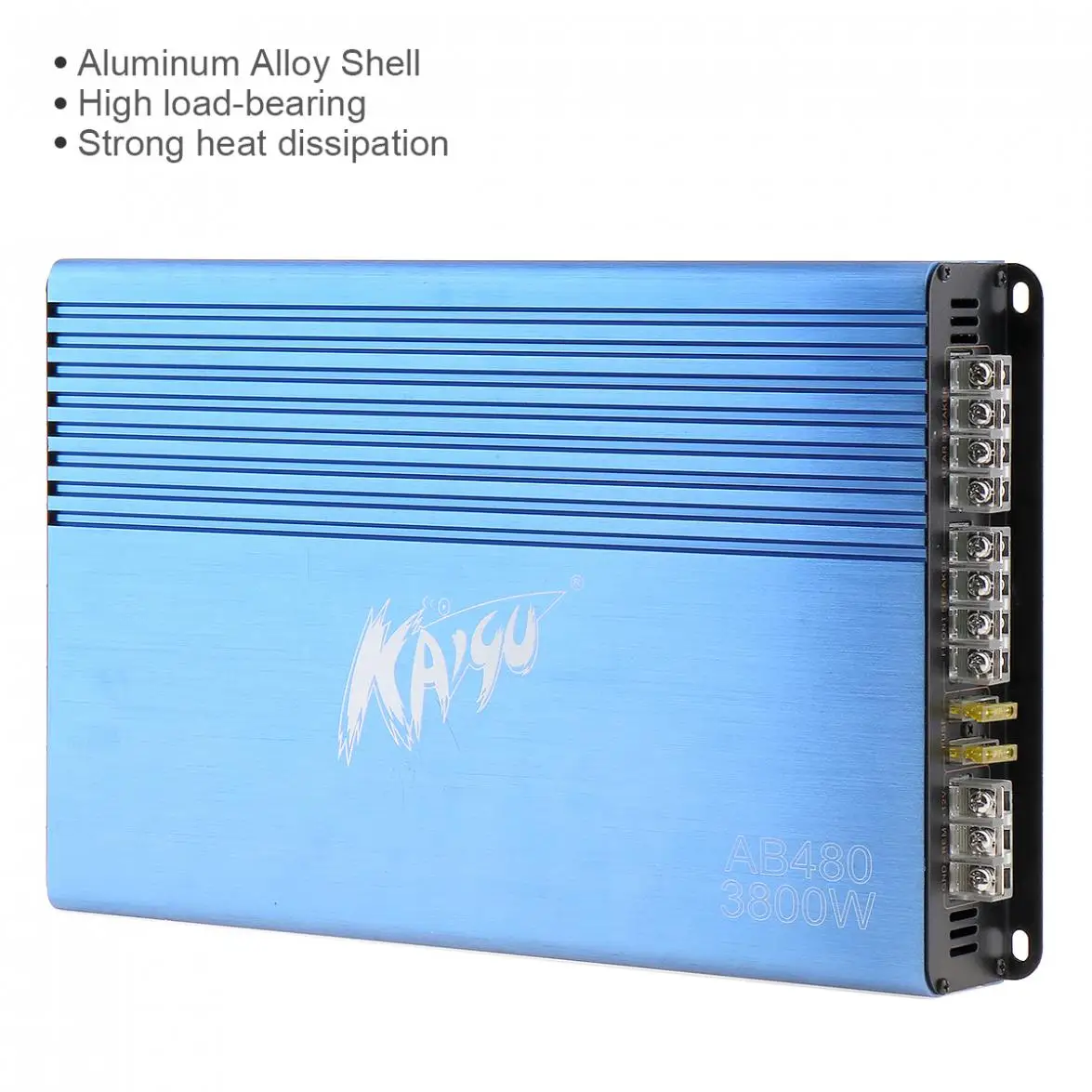 ЦИФРОВОЙ 4-КАНАЛЬНЫЙ синий усилитель из алюминиевого сплава 12 В | Автомобили и