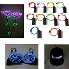 И формирующая листы для кровли 4 м танцевальный костюм декоративные 1,3 мм Неоновый светодиодный светильник Гибкая EL трос Трубка Хэллоуин Карнавальный Костюм светильник УП с 3V контроллер