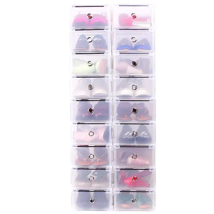 

1PCS Transparent Storage Shoe Box Rectangle Shoe Organizer Thickened Drawer Shoe Box Shoes Storage Organizer