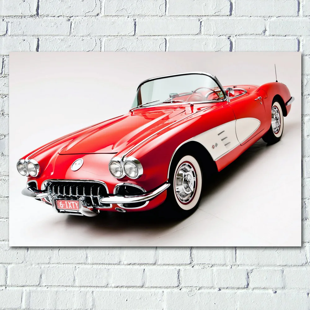 Классические винтажные автомобили 1960 Corvette Ретро суперкар автомобиль настенные