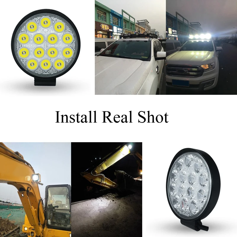 Светодио дный светодиодный свет бар 42 Вт Алюминиевый водостойкий 12 В в 24