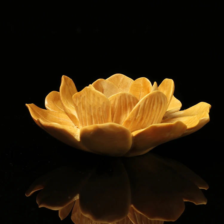 Wood Carving Lotus Stove Home Sandalwood Line Incense Insert Holder Blessing Fragrance Road Tea Ceremony Furnishings | Дом и сад