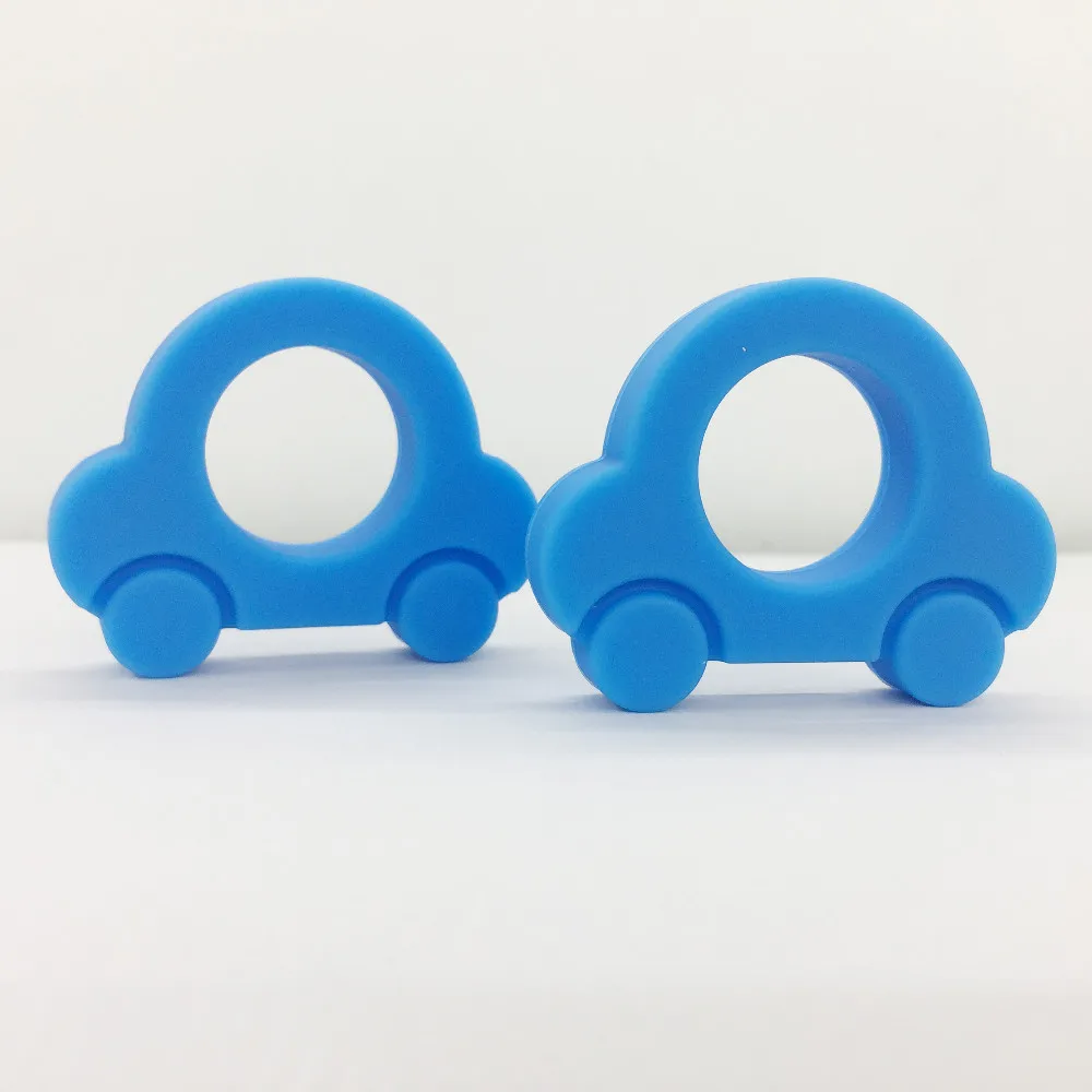 Новинка! 5 шт./лот разные цвета силиконовая мини-машинка кулон Прорезыватель для