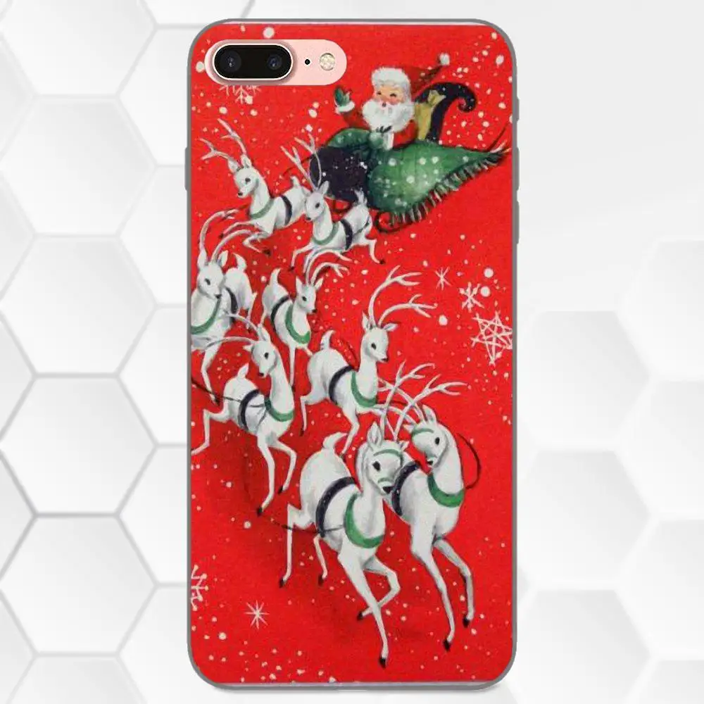 Soft TPU Mobile Pouch Christmas Reindeer For Galaxy C5 C7 J1 J2 J3 J330 J5 J6 J7 J730 2017 Ace Core Duo Max Mini Plus Prime Pro | Мобильные