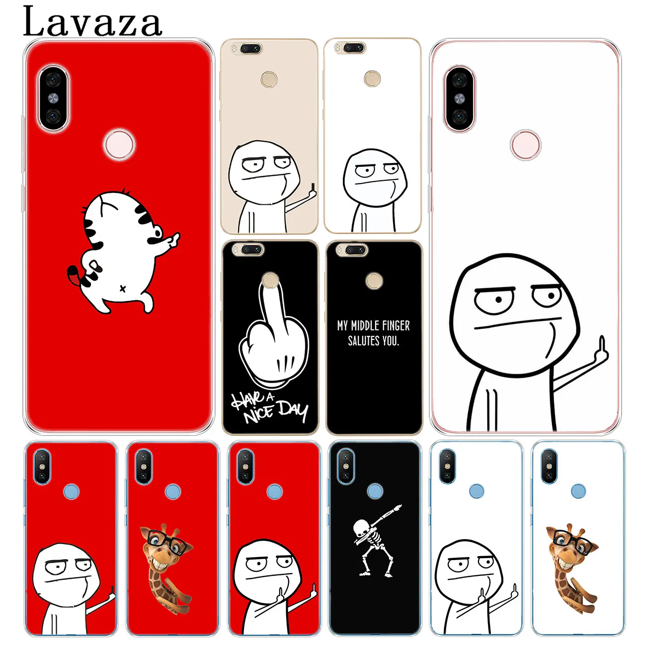 Забавный чехол для телефона Lavaza meme face средний палец любителей мультфильмов Xiaomi