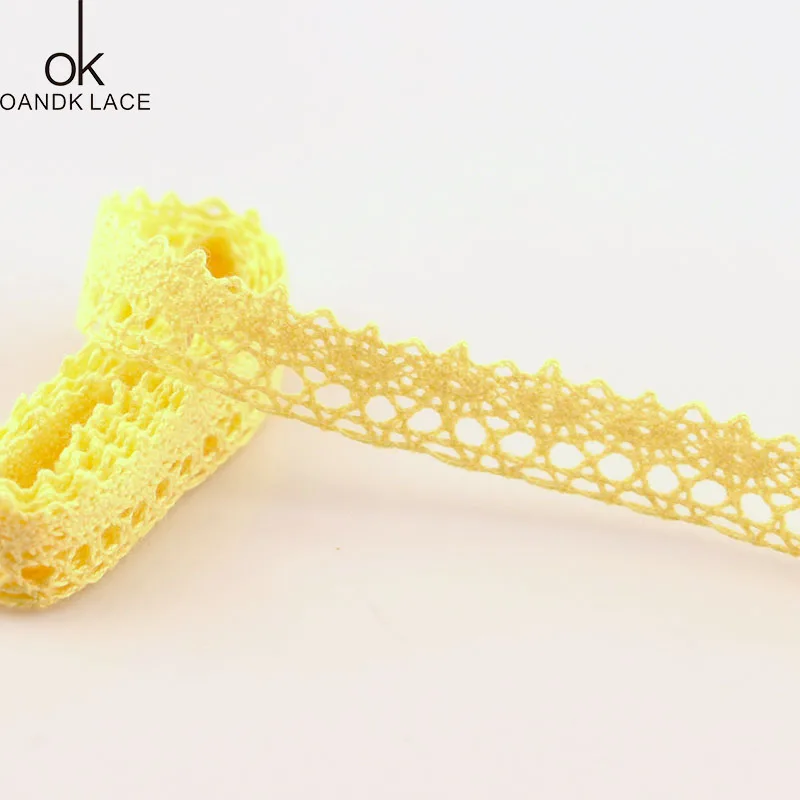5 яд швейная ткань DIY отделка хлопок крючком кружево ткань свадебное украшение ручной работы аксессуары ремесло - Цвет: 5 YARD  1.5cm
